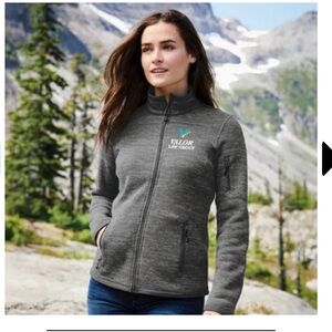 Eddie Bauer Women's Storm Repel Full Zip Jacket Dark Heather Grey Size Small